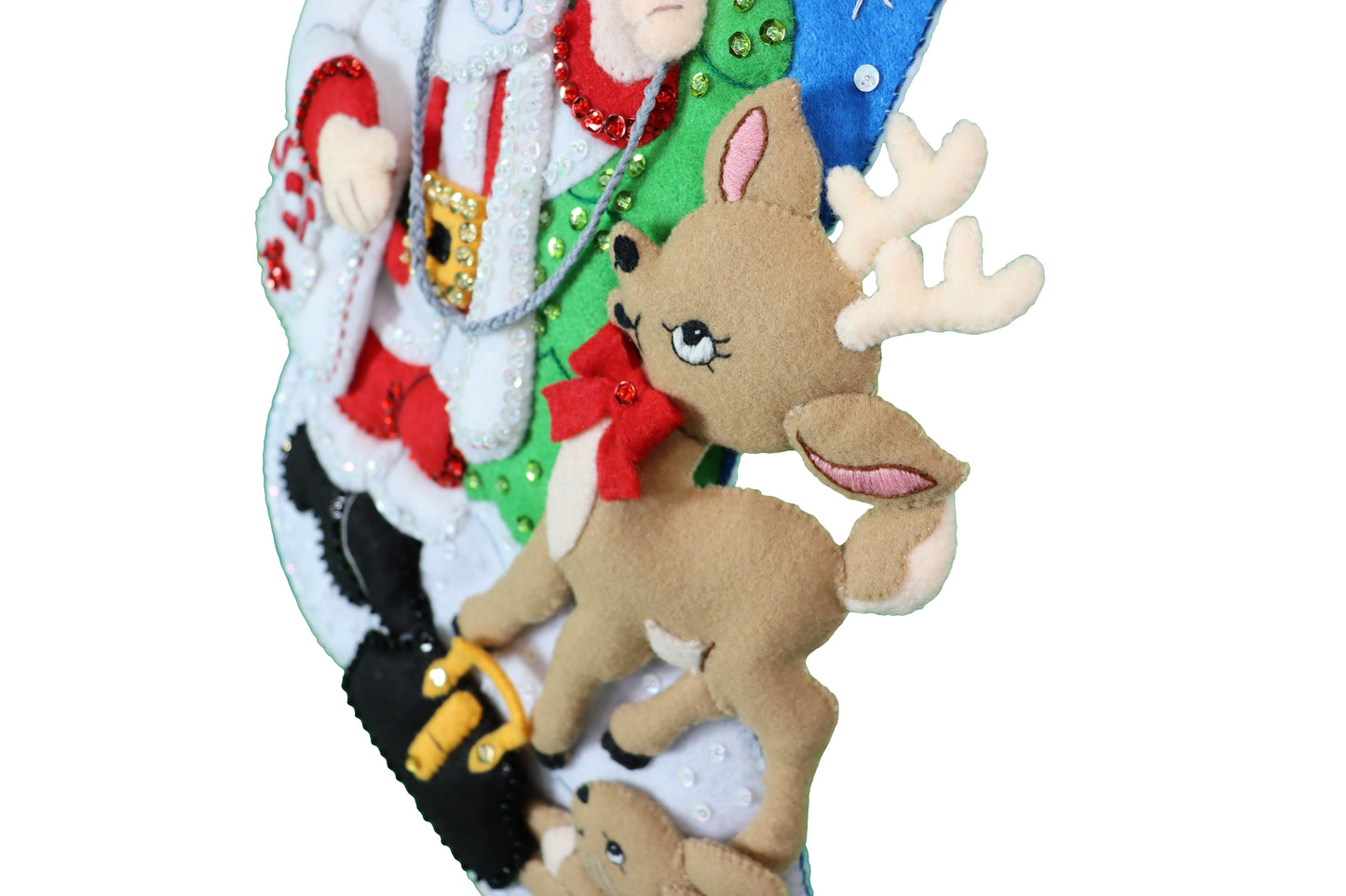 Doctor Santa Bucilla Finished Christmas Felt Stocking